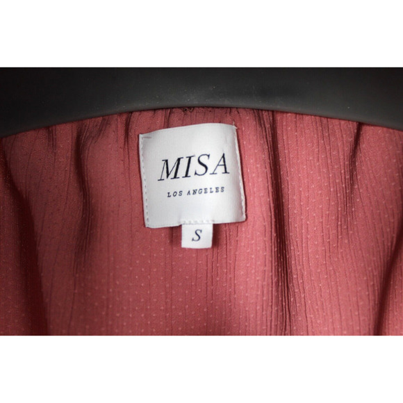 Misa Los Angeles Dress Womens Small Pink Boho Ruffle Tiered Romantic Flowy - Picture 5 of 10